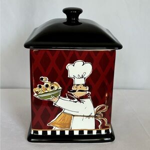 Chefs On the Go by Anne Travoletti Ceramic Kitchen Cannister